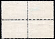1017.TURKEY,1943-6 50K RED CRESCENT,MAP.MICH.49III,Y.T.100A PERF. 10 X 11 3/4 MNH BLOCK ,CREASE AT LOWER RIGHT CORNER - Neufs