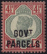 GOVT PARCELS 1892 4½d Green & Carmine, Fine M, SG.O71. (1) Cat. £400 - Non Classés