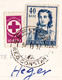 CRUCEA ROSIE / CROIX ROUGE / RED CROSS - TIMBRE Sur CARTE POSTALE : 10 BANI / 1957 - CINDERELLA On POSTCARD !!! (aj992) - Steuermarken