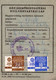 MOTOR VEHICLE INSURANCE REGISTRATION SHEET - 1968 / FOREIGN VEHICLE WARRANTY INSURANCE STAMPS - CINDERELLA (aj993) - Steuermarken