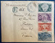 Wallis & Futuna Lettre De 1931 Pour Bolbec N°66 à 69 Serie De L'expo De 31 Dateur Bleu Protectorat Francais En Bleu RR - Briefe U. Dokumente