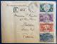 Wallis & Futuna Lettre De 1931 Pour Bolbec N°66 à 69 Serie De L'expo De 31 Dateur Bleu Protectorat Francais En Bleu RR - Lettres & Documents