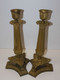 *PAIRE BOUGEOIRS RESTAURATION EMPIRE XIXe BRONZE PIEDS GRIFFES TRIPODES Bougie E - Chandeliers, Candelabras & Candleholders