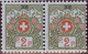Schweiz Portofreiheit Zu#2A Paar Postfrisch 2 Rp. Kl#206 Colonie Vacance Delemont (625Stk 2Rp.) - Franchise