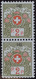 Schweiz Portofreiheit Zu#2A Paar Postfrisch 2 Rp. Kl#142 Rotes Kreuz (167500Stk) - Franchigia