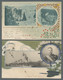 Delcampe - Japanese Post In Corea: 1905, Four PPC From The Russian-Japanese War Written At - Military Service Stamps