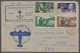 French Equatorial Africa: 1941, "Etats Du Levant"-Erstflug Der Freien Französisc - Covers & Documents