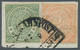 Norddeutscher Bund - Stempel: NÜRNBERG-FRANKFURT; 1868, Freimarken 1 Und 2 Kreuz - Norddeutscher Postbezirk (Confederazione Germ. Del Nord)