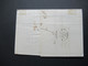 Niederlande Amsterdam 1853 Faltbrief Mit Inhalt Roter K2 Pays Bas 2 Valnes Bartaxe 12 Auslandsbrief Nach Paris - Cartas & Documentos