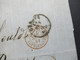Italien 1861 Faltbrief Mit Inhalt / Auslandsbrief Genova - Paris Roter K2 Italie 5 Lanslebourg Taxvermerke / Stempel Rüc - Poststempel