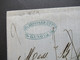 Italien 1861 Faltbrief Mit Inhalt / Auslandsbrief Genova - Paris Roter K2 Italie 5 Lanslebourg Taxvermerke / Stempel Rüc - Marcophilie