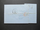 Italien 1862 Faltbrief Mit Inhalt / Auslandsbrief Torino - Nizza / Nice Maritime Roter K2 Italie 2 Fontan Bartaxe - Poststempel