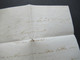 Delcampe - Spanien 1856 Faltbrief Mit Inhalt / Auslandsbrief Bilbao - Loudeac 2x Rote Stempel Und Rücks. Bahnpost Pyrenees A Paris - Cartas & Documentos