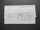 Spanien 1857 Faltbrief Mit Inhalt / Auslandsbrief Barcelona - Paris 2x Bartaxe Rückseitig Bahnpost Stempel - Covers & Documents