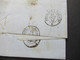 Delcampe - Spanien 1857 Faltbrief Mit Inhalt / Auslandsbrief Barcelona - Paris 2x Bartaxe Rückseitig Bahnpost Stempel - Covers & Documents