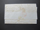 Spanien 1856 Faltbrief Mit Inhalt / Auslandsbrief Zaragosa - Orlon Handschriftlicher Vermerk Francia Par Jara - Brieven En Documenten