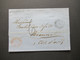 Niederlande 1868 Faltbrief Mit Inhalt / Auslandsbrief Rotterdam - Beaume K2 Belgique A Quievrain Transit Beleg Bartaxe - Cartas & Documentos