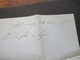 Delcampe - Italien 1858 Auslands Faltbrief Mit Inhalt Firenze - Lyon Mit Taxvermerk Und Roter K2 Tosc 2 Pt. De Beauvoisin - Toskana