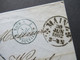 AD Thurn Und Taxis Stempel Mainz 1862 Auslandsverwendung Nach Lille Frankreich Blauer K2 Tour-T. 2 Erquelines - Cartas & Documentos