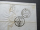 AD Thurn Und Taxis Stempel Mainz 1862 Auslandsverwendung Nach Lille Frankreich Blauer K2 Tour-T. 2 Erquelines - Covers & Documents