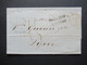 Italien Sizilien 1856 Faltbrief Mit Inhalt / Auslandsbrief Messina - Lyon Roter K2 Deux Siciles 1 Marseille - Sicilia