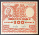 Norvegia Norges Bank 100 Kroner 1949 Km#33 Bel Bb+ Piega Verticale Centrale LOTTO 1824 - Norvège