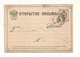 Entier Postal , RUSSIE ,1883 , 3 Scans , Sur Carte Postale , Voyagée 1883 - Storia Postale