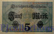 GERMANY 5 MARK 1917 PICK 56a UNC - 5 Mark