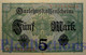 GERMANY 5 MARK 1917 PICK 56b UNC - 5 Mark