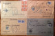 LUZERN 1918-1921 4 Briefe Deutsches Reich Germania Inflation Mit Schweiz Nachportomarken Von 1910(Portomarke Brief - Portomarken