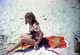 3 NEGATIVES SET 70s WOMAN FEMME BIKINI BEACH PLAGE STRAND PORTUGAL 35mm AMATEUR NEGATIVE NOT PHOTO NEGATIVO NO FOTO - Autres & Non Classés