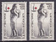 FR7354 - FRANCE – 1963 – RED CROSS FUND - VARIETIES - Y&T # 1400(x2) MNH - Unused Stamps