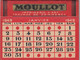 PETIT CALENDRIER  PUBLICITAIRE - IMPRIMERIE D'ART MOULLOT A MARSEILLE BOUCHES DU RHONE  - 1949 - Etiquetas