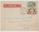 INDO CHINE 1932 COVER Mixed Frankling (INDOCHINE +  2 MONGTSEU) Stamps  From HAIPHONG  To  FRANCE Réf  R100 - Lettres & Documents