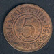 Mauritius, 5 Cents 1956 - Mauritius