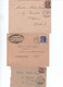 LOT DE 8 LETTRES - AFFRANCHISSEMENT DIVERS - TOUTES OBLITEREES CHALLANS VENDEE -ANNEES 1909 A  1994 - Manual Postmarks