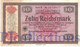 GERMANY 10 REICHSMARK 1934 PICK 208 AU PERFORATED "ENTWERTET" - 10 Reichsmark