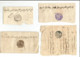 Maroc 1892 Postes Chérifiennes Cachets MAGHZEN Lot De 4 Lettres Fez Rabat Meknès Tétouan - Lokalausgaben