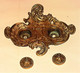 ANCIEN SUPERBE ENCRIER LOUIS XV EN BRONZE DORE TOUT CISELE TBE BON ETAT PROPRE - Inkwells