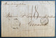 Lettre 1862 Pour Granville Dateur "Pointe à Pitre/Guadeloupe" Voie D'Angleterre Taxée 18 + Entrée Col.fr/Angl.amb.calais - Covers & Documents