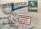 „UNBEKANNT INCONNU“ Gestempelt ! ZÜRICH REBUTS 1930 Nachportomarken Brief USTER (Schweiz ZNr 172 Portomarken - Covers & Documents
