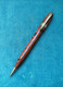 PORTAMINA EDACOTO 104 EBANITE FIAMMATA 1930 VINTAGE BLACK & RED RIPPLE EBONITE PENCIL - Stylos