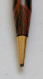 PORTAMINA EDACOTO 104 EBANITE FIAMMATA 1930 VINTAGE BLACK & RED RIPPLE EBONITE PENCIL - Stylos