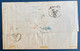 Espagne 1870 Regence N°113 12c Bleu Oblitéré Barres Bleues De Valencia Pour Graulhet En France TB - Storia Postale
