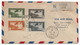 OCEANIE Etablissements Français ILE TAHITI 1949 Papeete Registered Air Mail Cover To US PAR AVION POSTE AERIENNE - Lettres & Documents