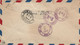 OCEANIE Etablissements Français ILE TAHITI 1949 Papeete Registered Air Mail Cover To US PAR AVION POSTE AERIENNE - Covers & Documents
