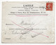 WW1 1914 PARIS L' Aigle Assurance Pour VALENCIENNES Oblitération Mécanique LIEU DESTINATION ENVAHI + Retour Envoyeur - 1. Weltkrieg 1914-1918