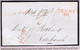 Ireland Down 1827 Front Only To Edinburgh With Unframed POST PAID Of Newry In Red, Matching NEWRY/50 Town Mileage - Prephilately