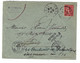 CREIL Oise Lettre Dest Paris Retour ENVOYEUR 1 Et Ob Meca KRAG PARIS 1 DISTRIBon Ob 1907 10c Semeuse Lignée Yv 129 - 1877-1920: Semi Modern Period