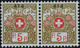 Schweiz Portofreiheit Zu#8 Paar ** Postfrisch 5 Rp. GR#414 Maison De Sante Cantonal Bellelay (1000Stk 10Rp) - Portofreiheit